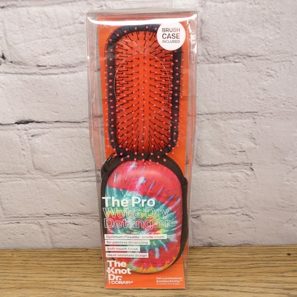 Conair Hair Conair The Pro Wet Dry Detangler Hair Brush With Case